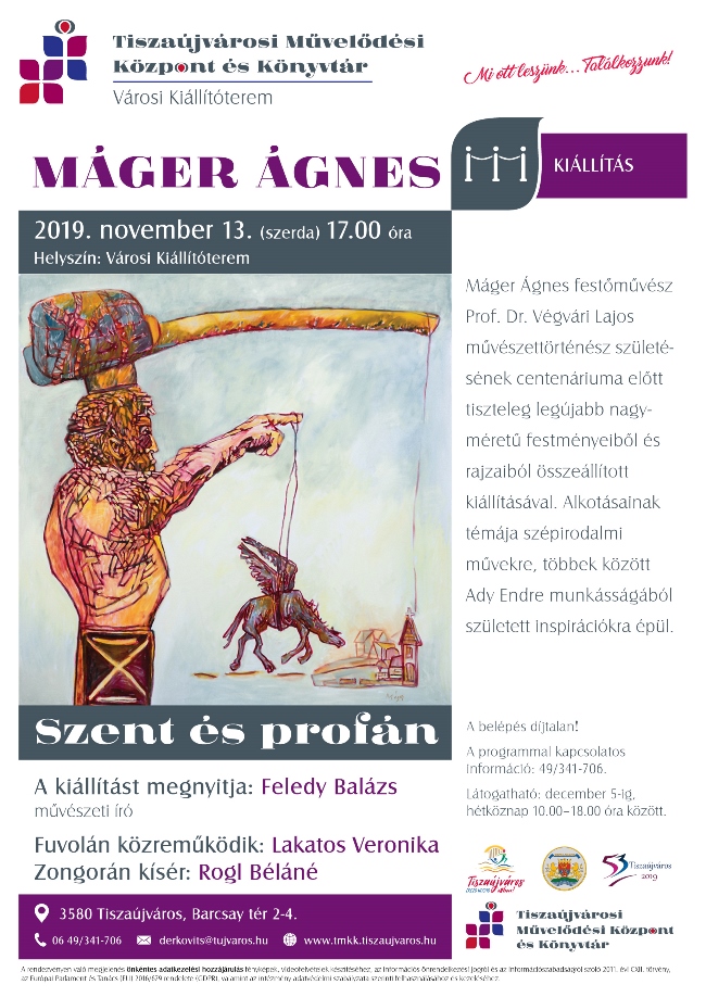 Plakát Máger Ágnes NOV V Kiallito A3 allo v2