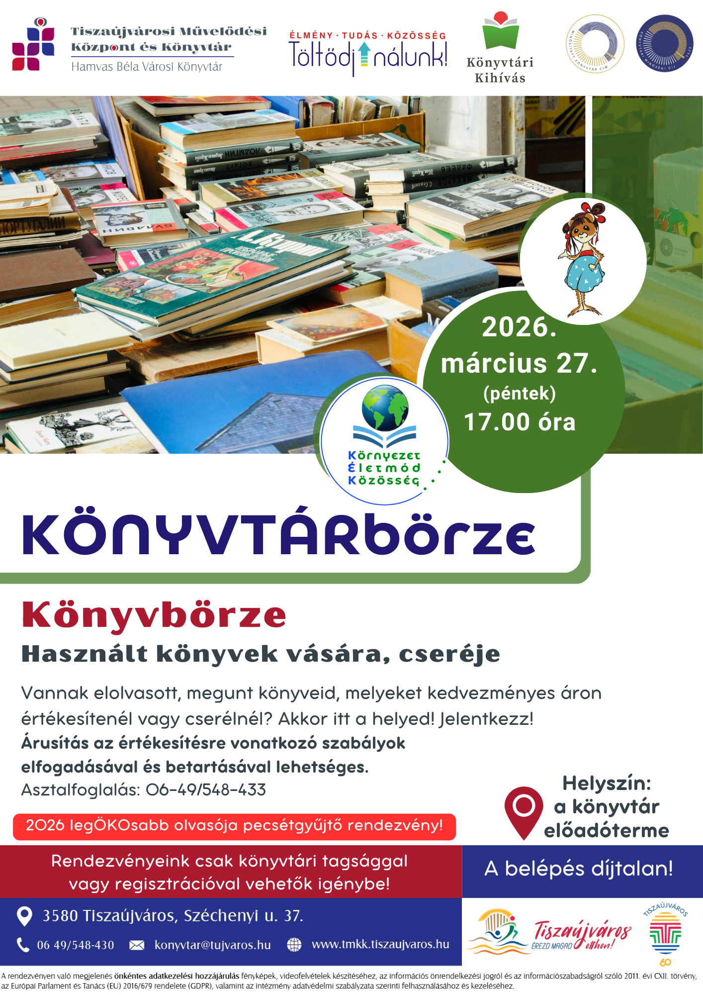 könyvbörze március